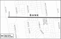 A map showing the project limits on Bank Street, south of Leitrim Road to south of Blais Road.
