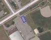 Photo aérienne de l'emplacement du stationnement d'hiver au Centre communautaire du centennaire d'Osgoode - Aréna Stuart-Holmes 5660, rue Osgoode Main