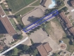 Photo aérienne de l'emplacement du stationnement d'hiver au Parc Jules Morin – 400, rue Clarence Est