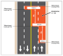 Road resurfacing diagram